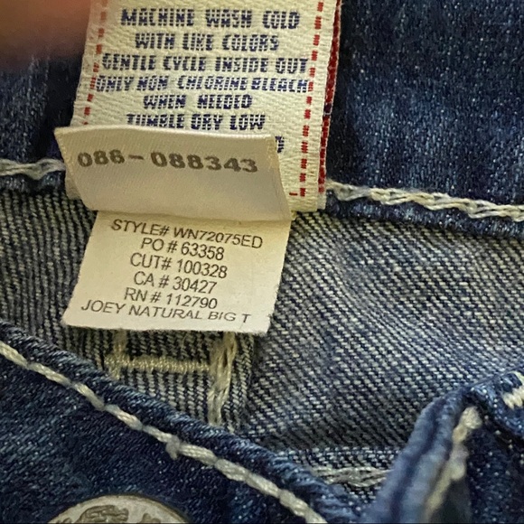 TRUE RELIGION WN72075ED Joey Natural Big T 27 - Picture 6 of 6